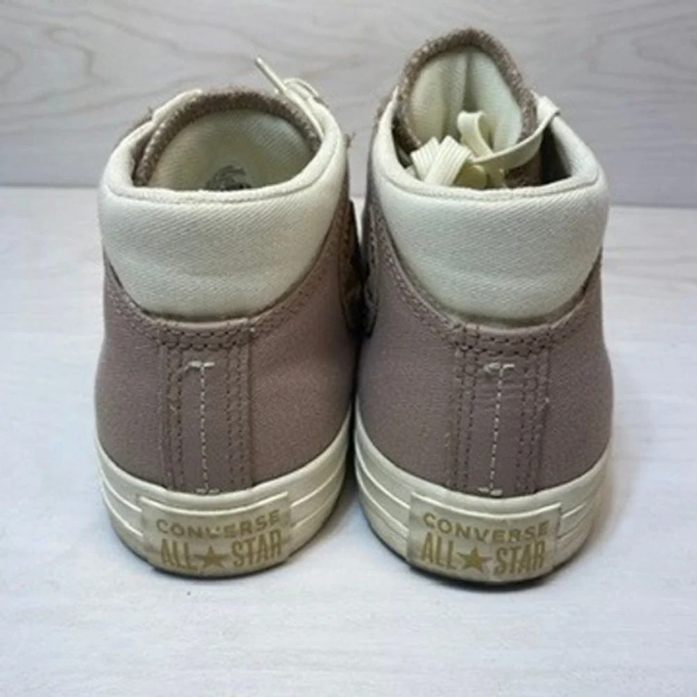 Converse Womens 10 Chuck Taylor Madison Mid Top Mauve Taupe Sneakers A10411F